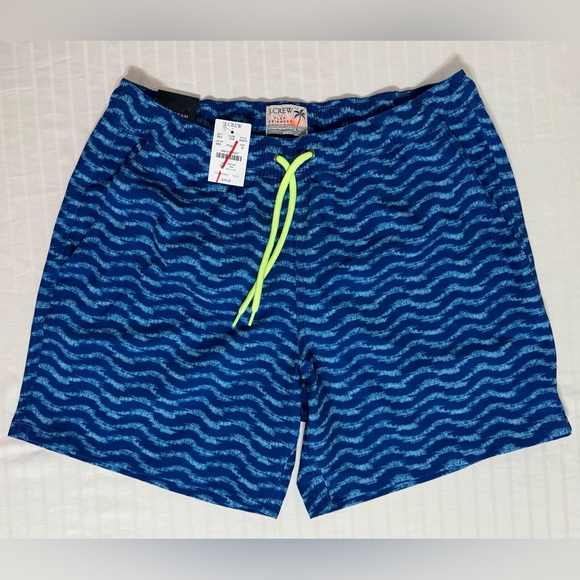 J. Crew Other - J Crew Flex Swimwear Mens Medium Swim Shorts 6” Blue NWT